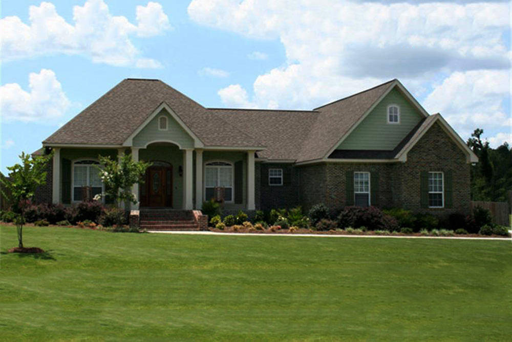 Color photograph of Country home plan (ThePlanCollection: House Plan #141-1294)