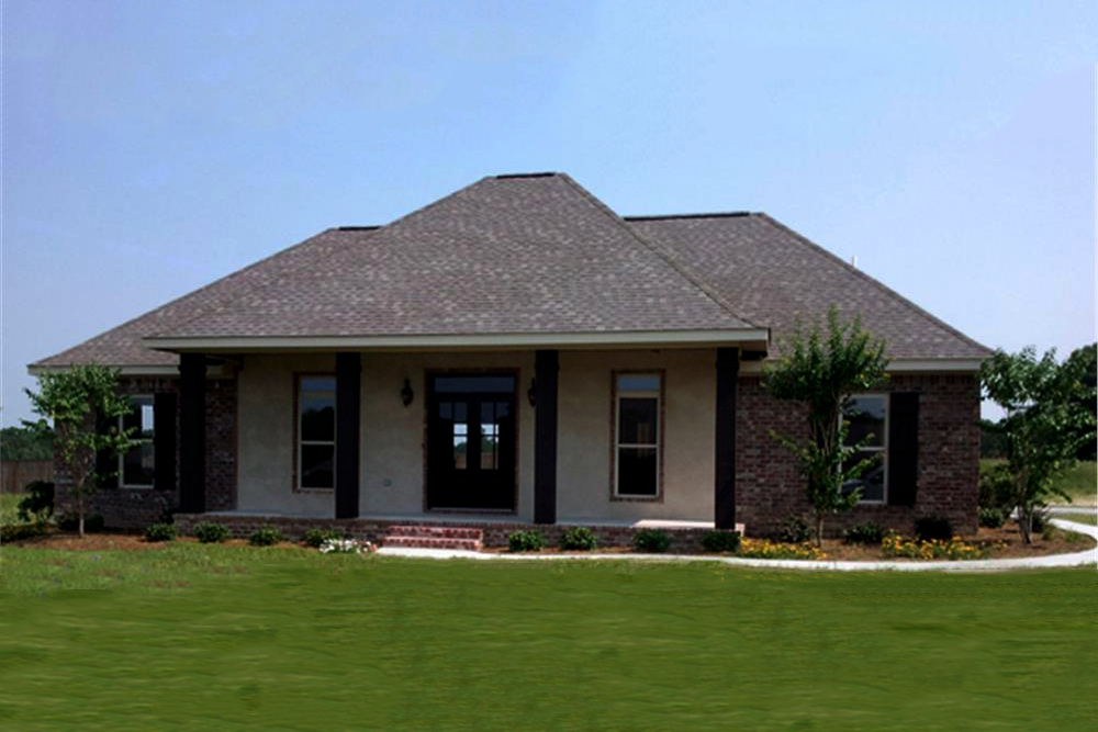 Color photograph of Country home plan (ThePlanCollection: House Plan #141-1297)