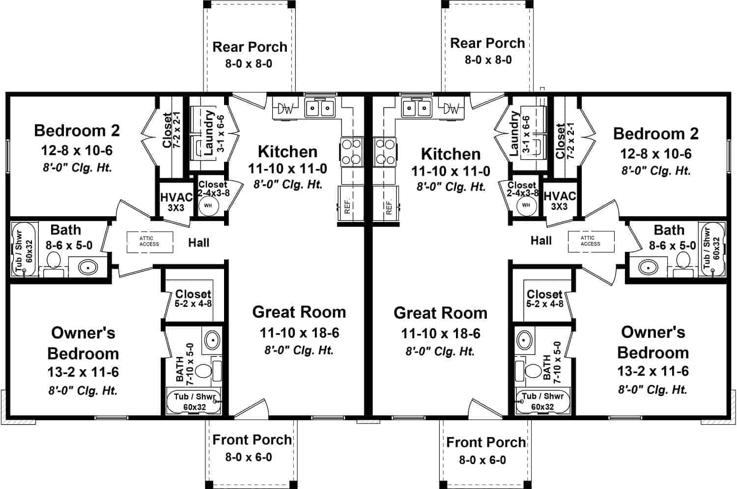Main Level of Multi-Unit Plan #141-1327