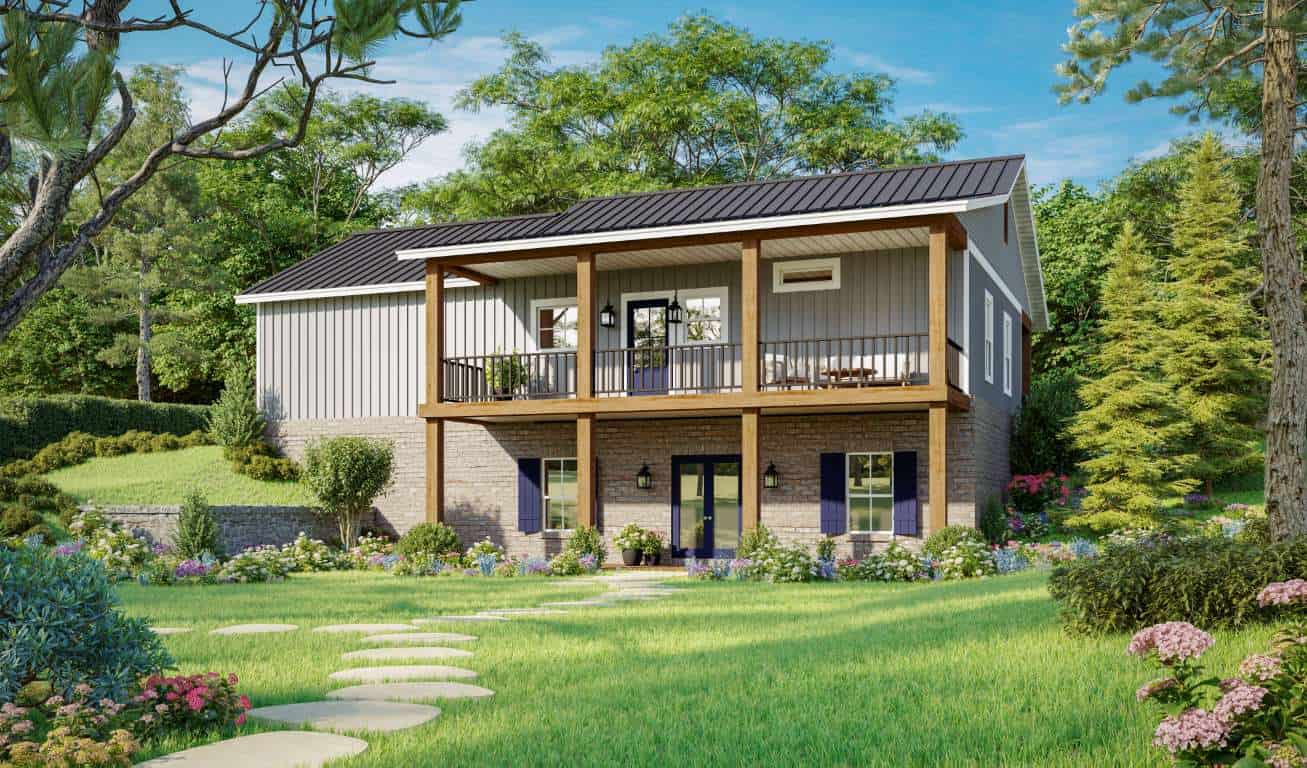 Home Exterior Photograph of this 1-Bedroom,945 Sq Ft Plan -141-1328