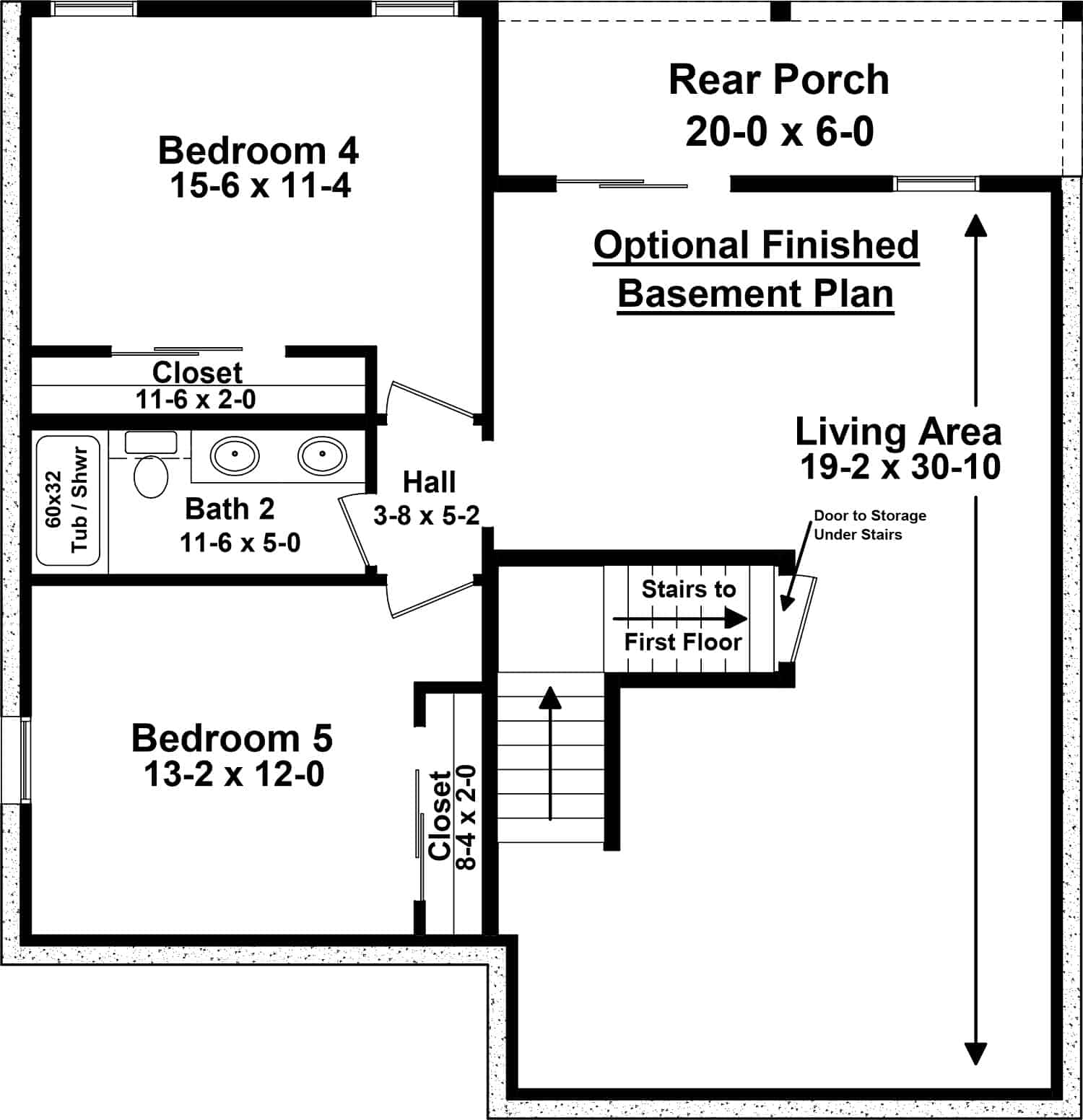 Basement of Country Plan #141-1330