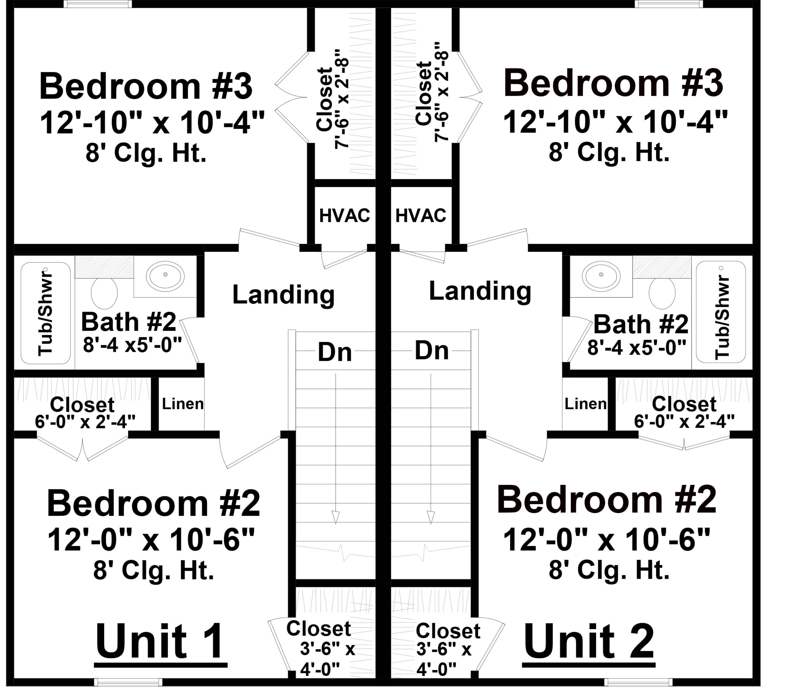 Upper Level of Duplex/Multi-Unit Plan #141-1334