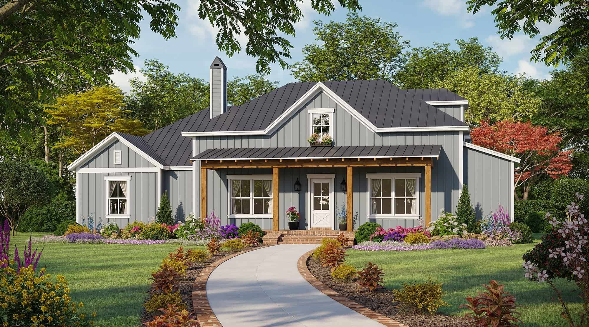 Front View of this 3-Bedroom,1906 Sq Ft Plan -141-1336