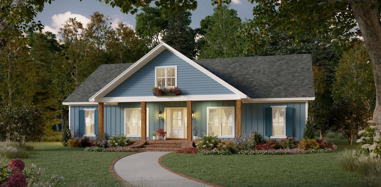 Front View of this 3-Bedroom,2152 Sq Ft Plan -141-1338