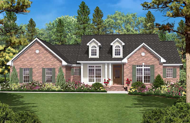 Country home (ThePlanCollection: Plan #142-1003)