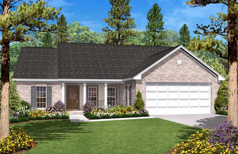 Country home (ThePlanCollection: Plan #142-1008)