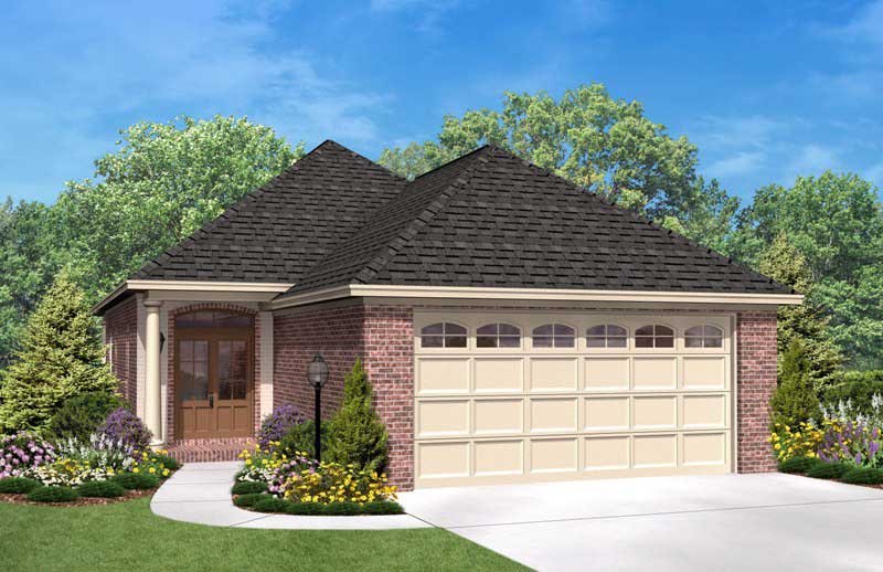 A lovely front elevation is what this is for these Acadian House Plans.