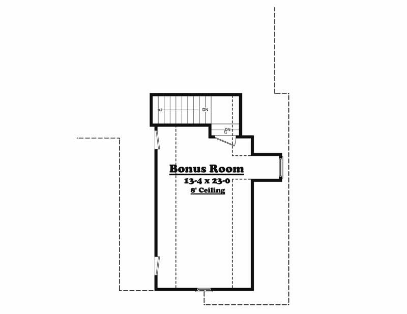 Bonus Room of this 3-Bedroom, 2400 Sq Ft Plan - 142-1018