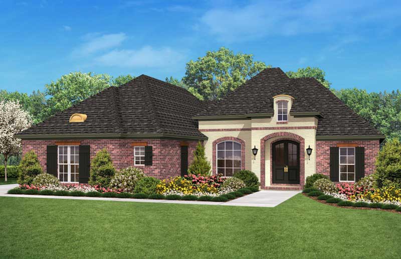 Country home (ThePlanCollection: Plan #142-1023)