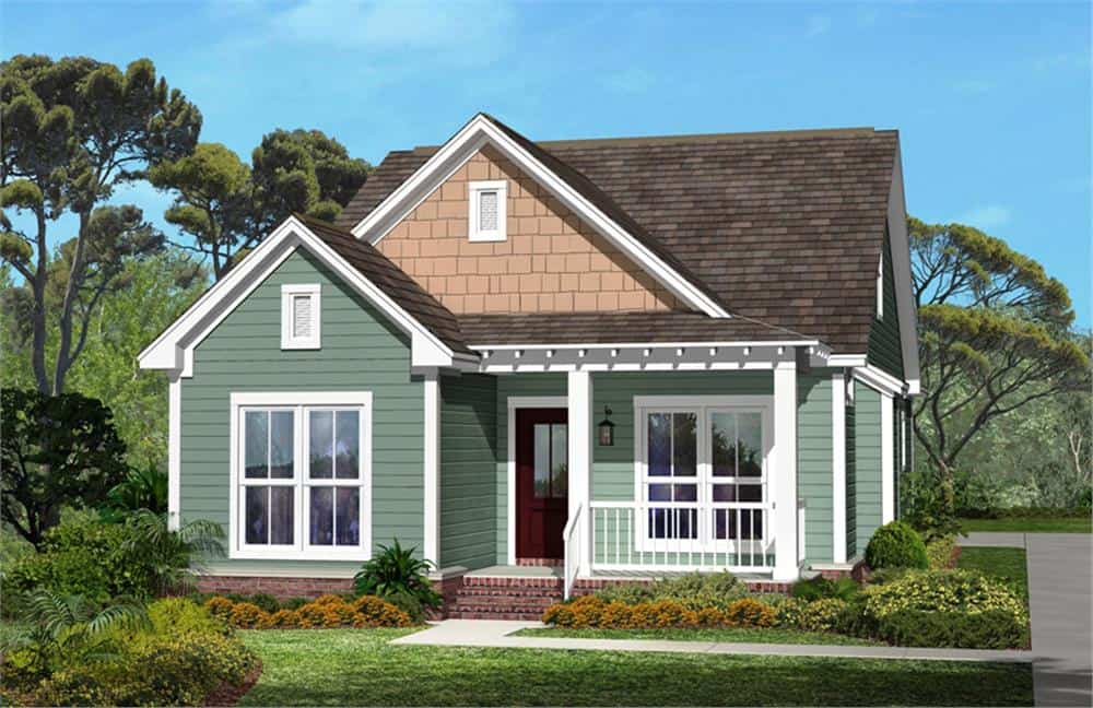 Right Side View of this 3-Bedroom, 1300 Sq Ft Plan - 142-1041
