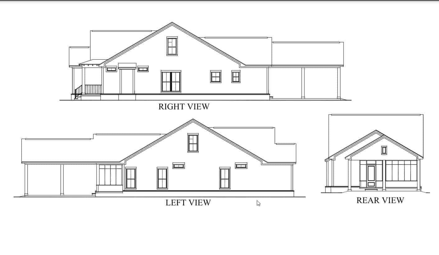Home Plan Other Image of this 3-Bedroom,1300 Sq Ft Plan -142-1041