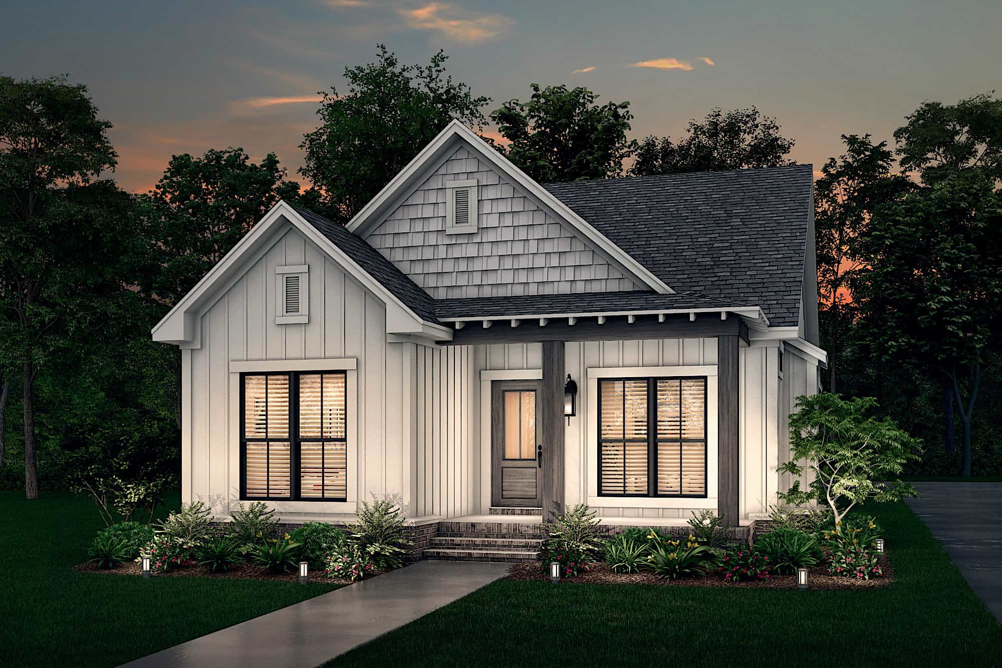 Craftsman home (ThePlanCollection: Plan #142-1041)