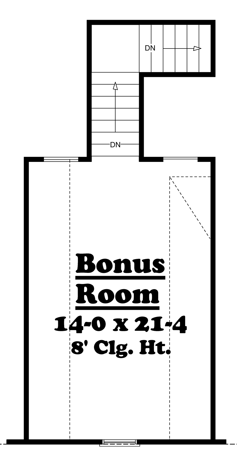 Bonus Room of Country Plan #142-1042