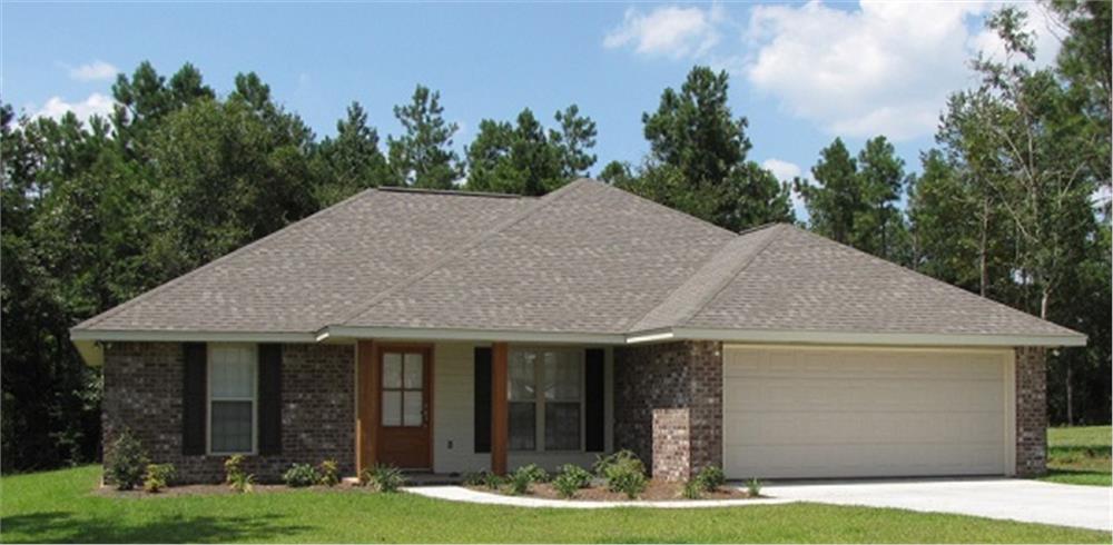 Front View of this 3-Bedroom,1300 Sq Ft Plan -1300