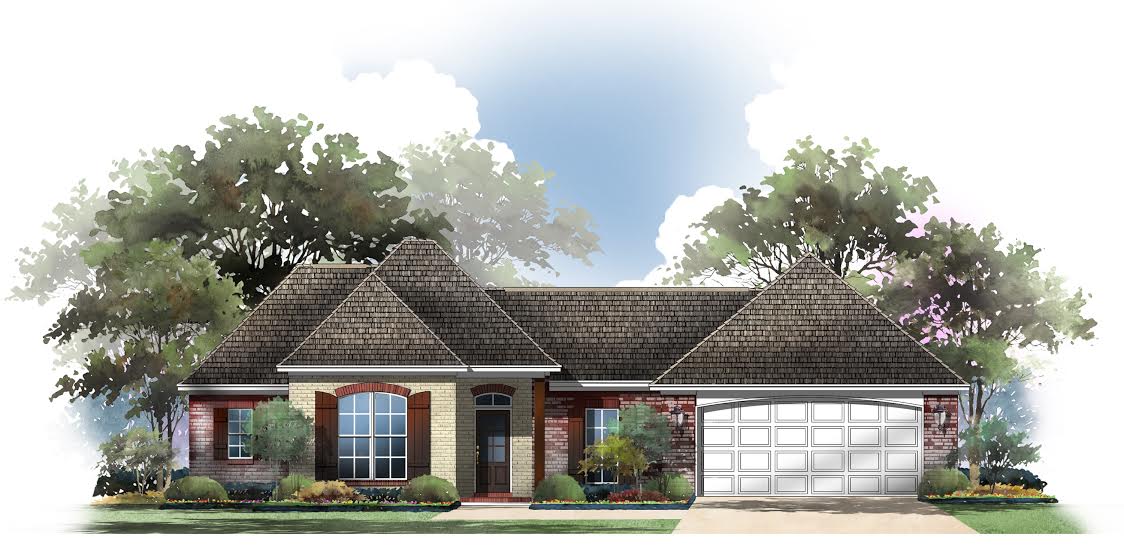 Acadian home (ThePlanCollection: Plan #142-1056)