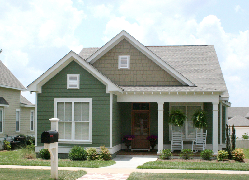 Front Elevation Photo of this Cottage House (#142-1060) at The Plan Collection.