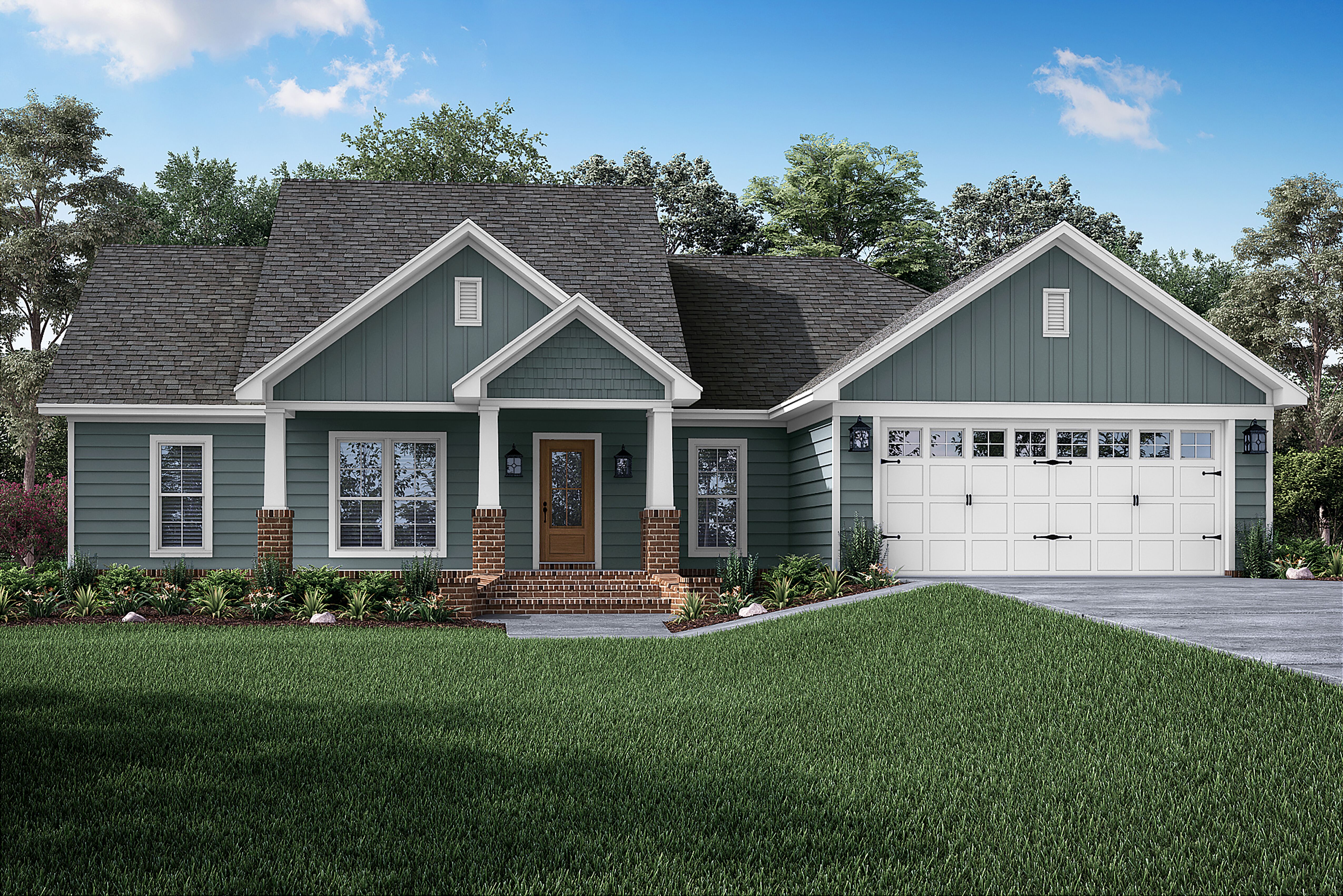 Front Door of this 3-Bedroom, 1675 Sq Ft Plan - 142-1067