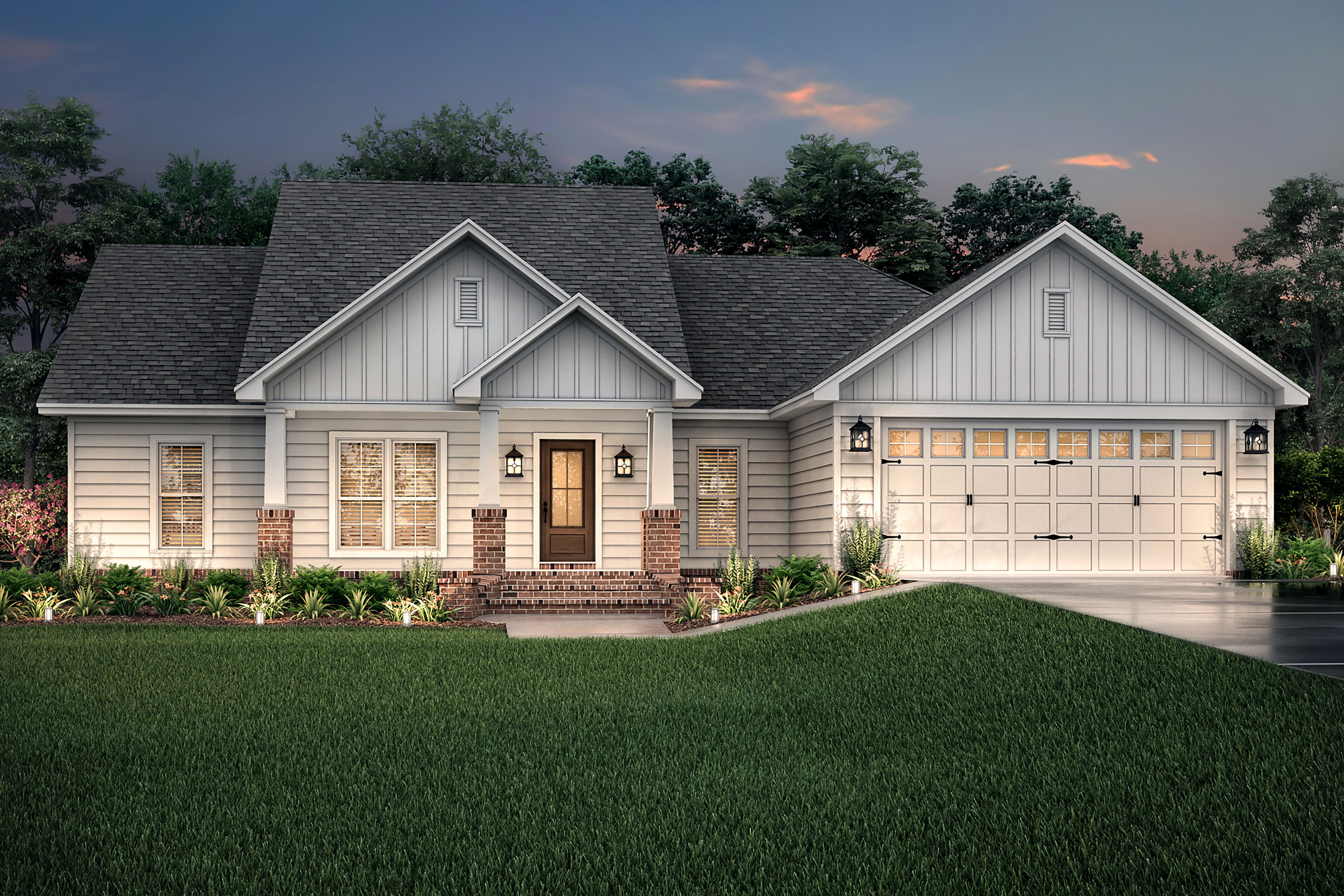 Front View of this 3-Bedroom, 1675 Sq Ft Plan - 142-1067