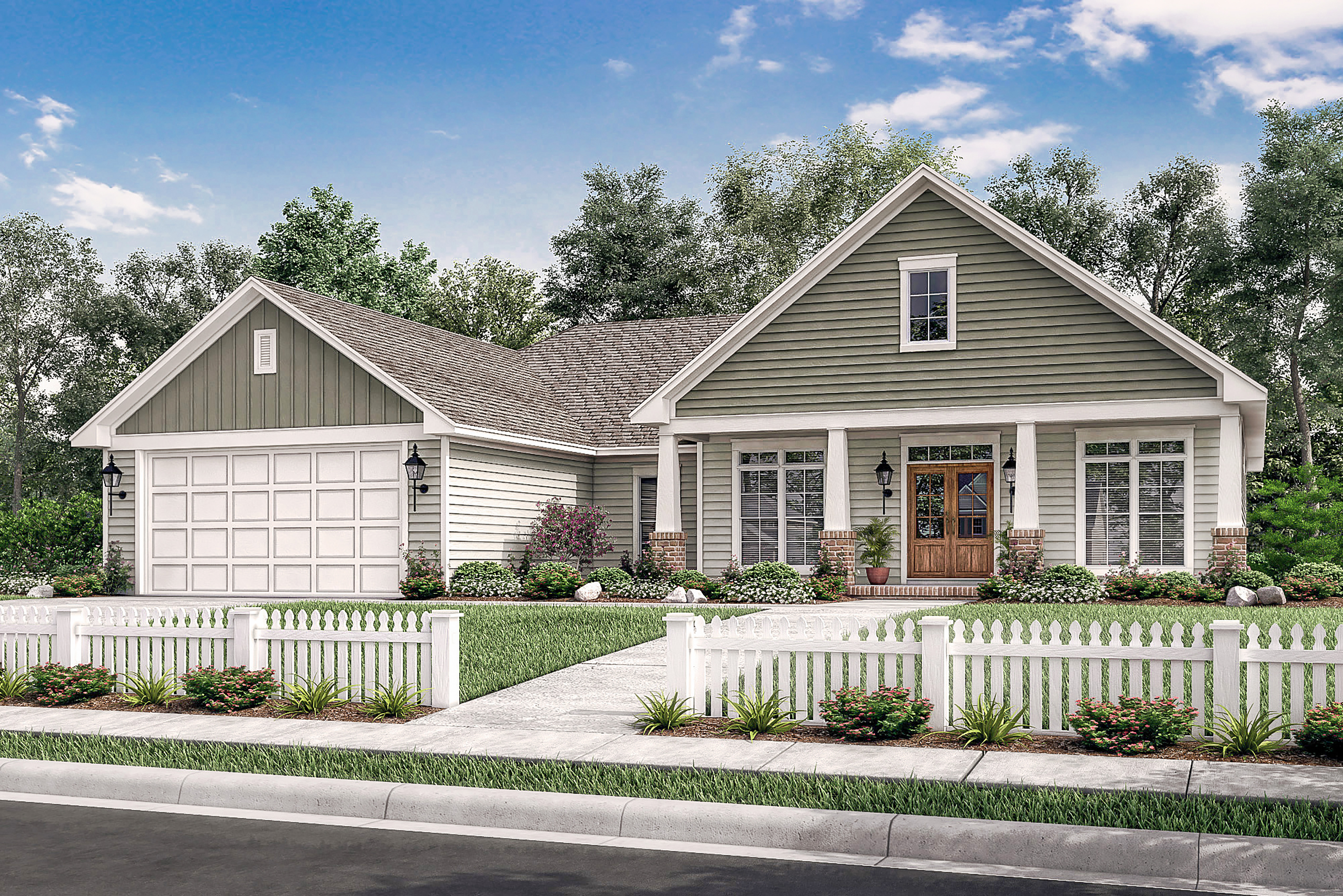 Front View of this 3-Bedroom, 1834 Sq Ft Plan - 142-1082