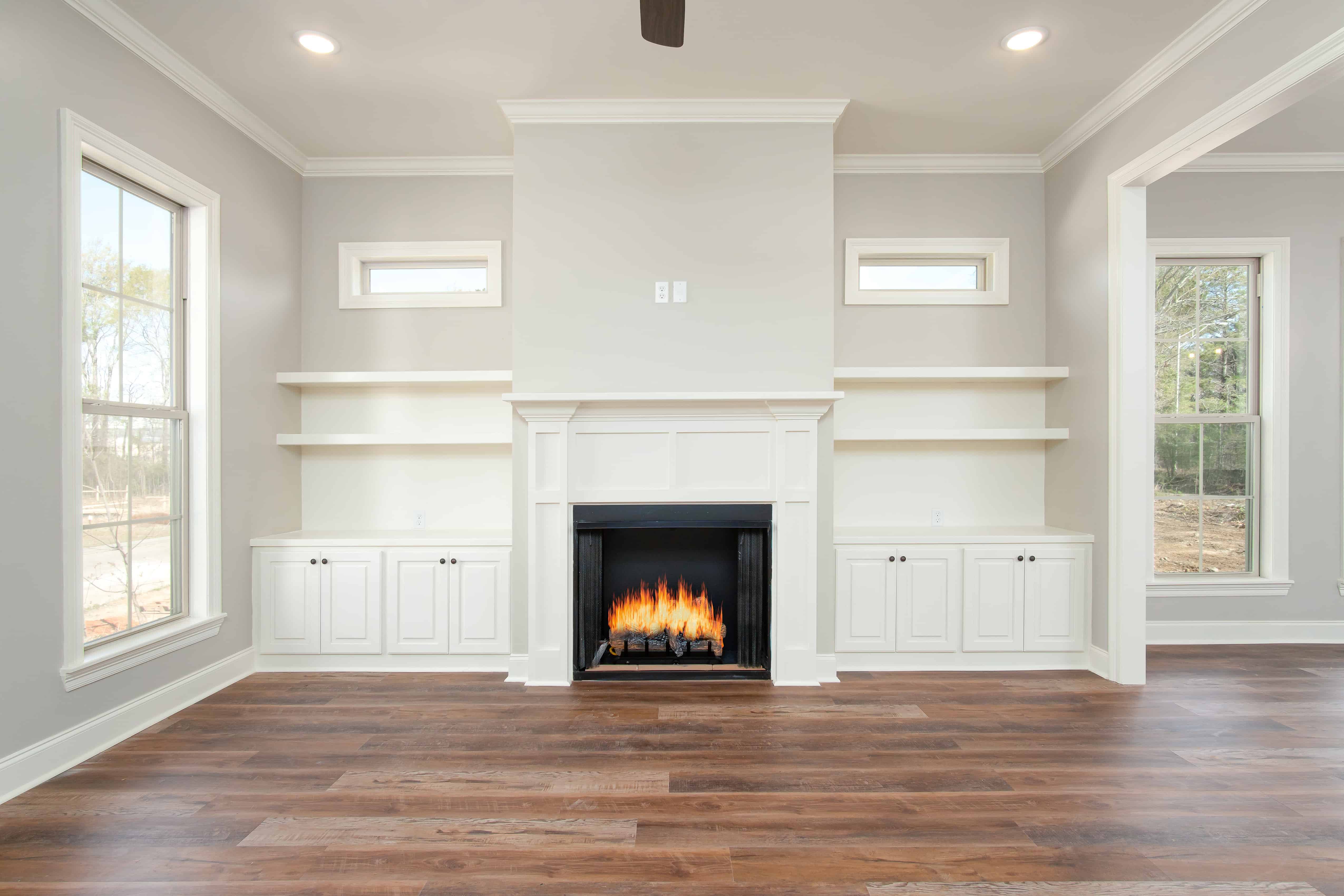 Great Room: Fireplace of this 3-Bedroom,1450 Sq Ft Plan -142-1123
