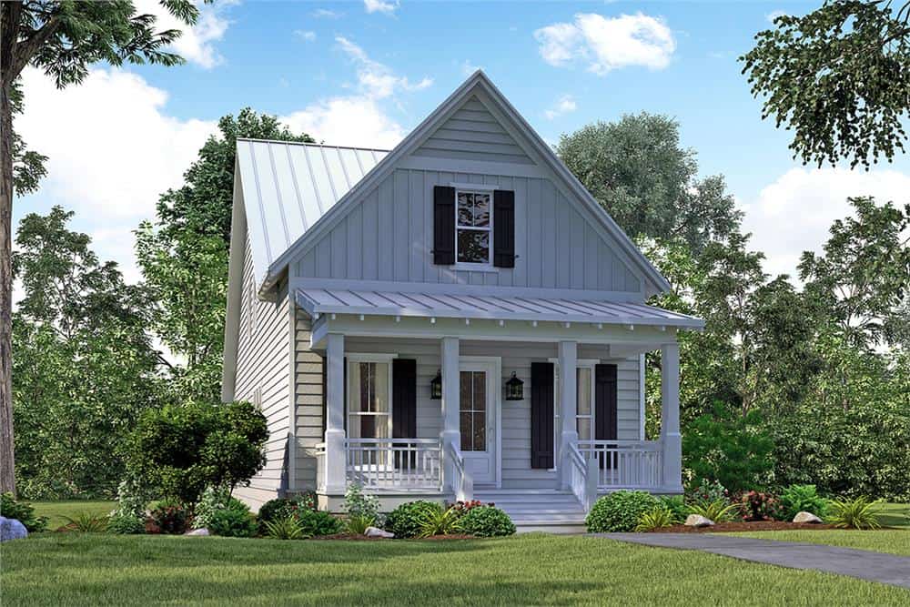 Front View of this 4-Bedroom, 2184 Sq Ft Plan - 142-1128