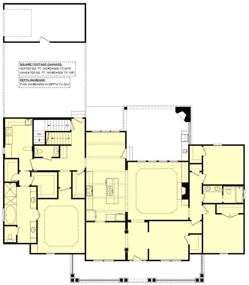 Main Level of Country Plan #142-1131