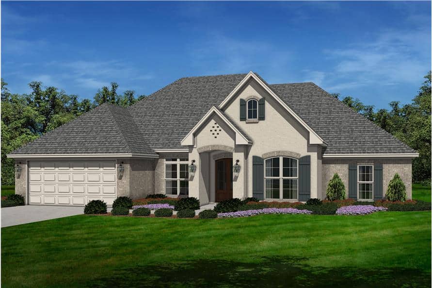 Front View of this 4-Bedroom, 2380 Sq Ft Plan - 142-1142