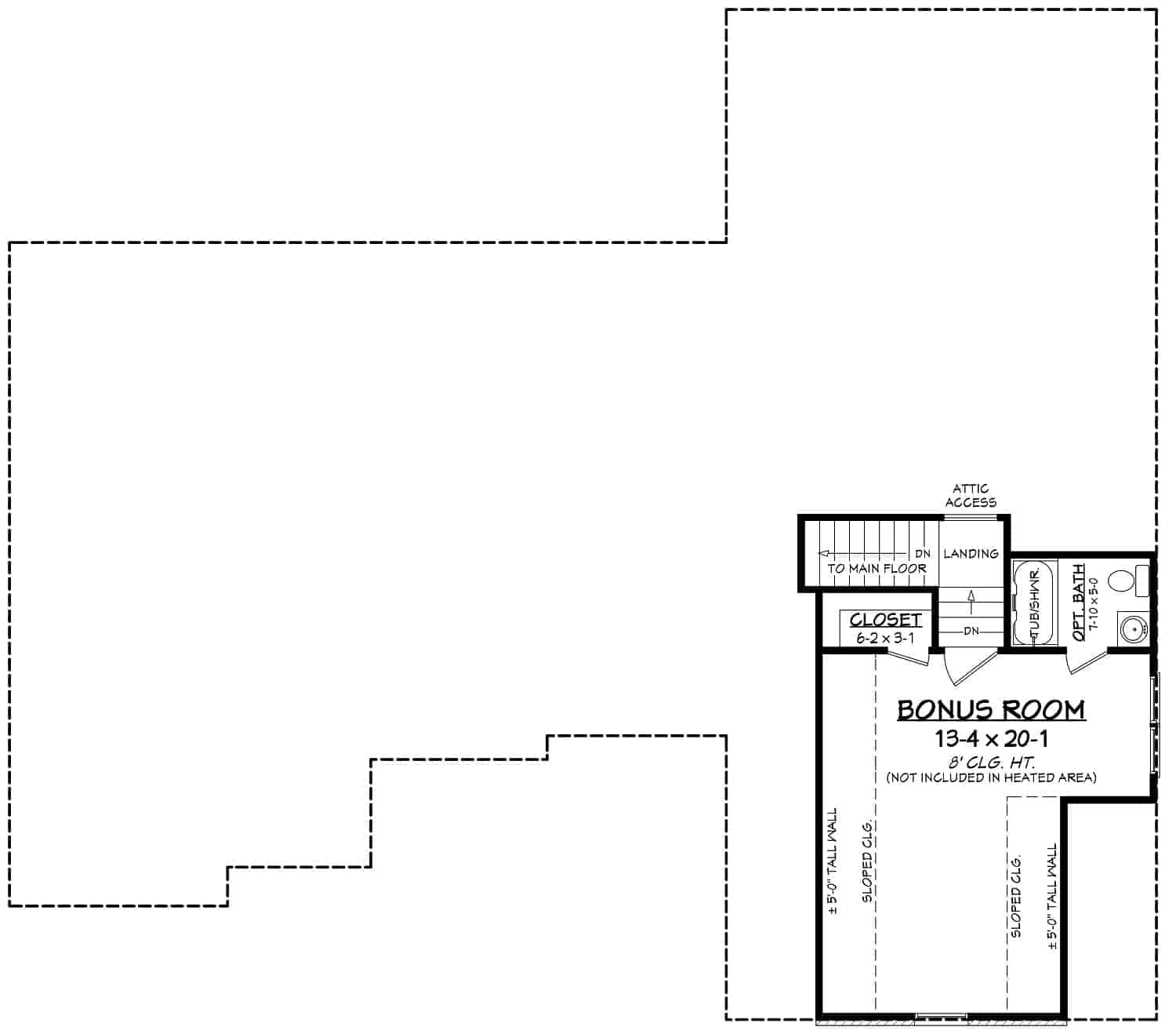 Bonus Room of Country Plan #142-1145