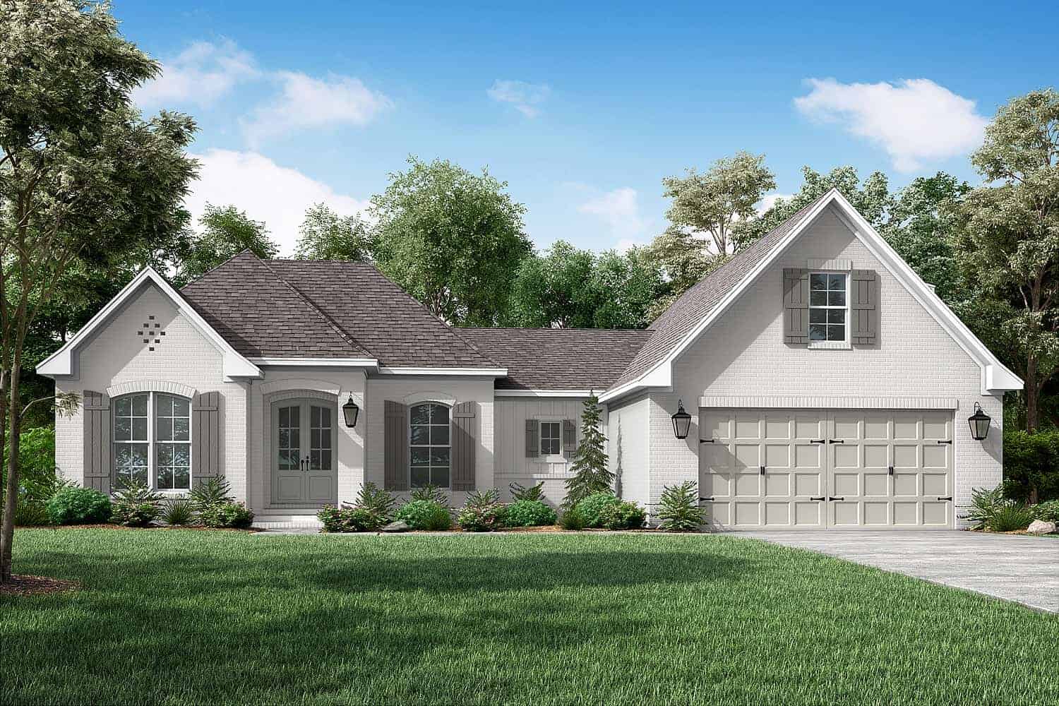 Front View of this 3-Bedroom, 1884 Sq Ft Plan - 142-1145