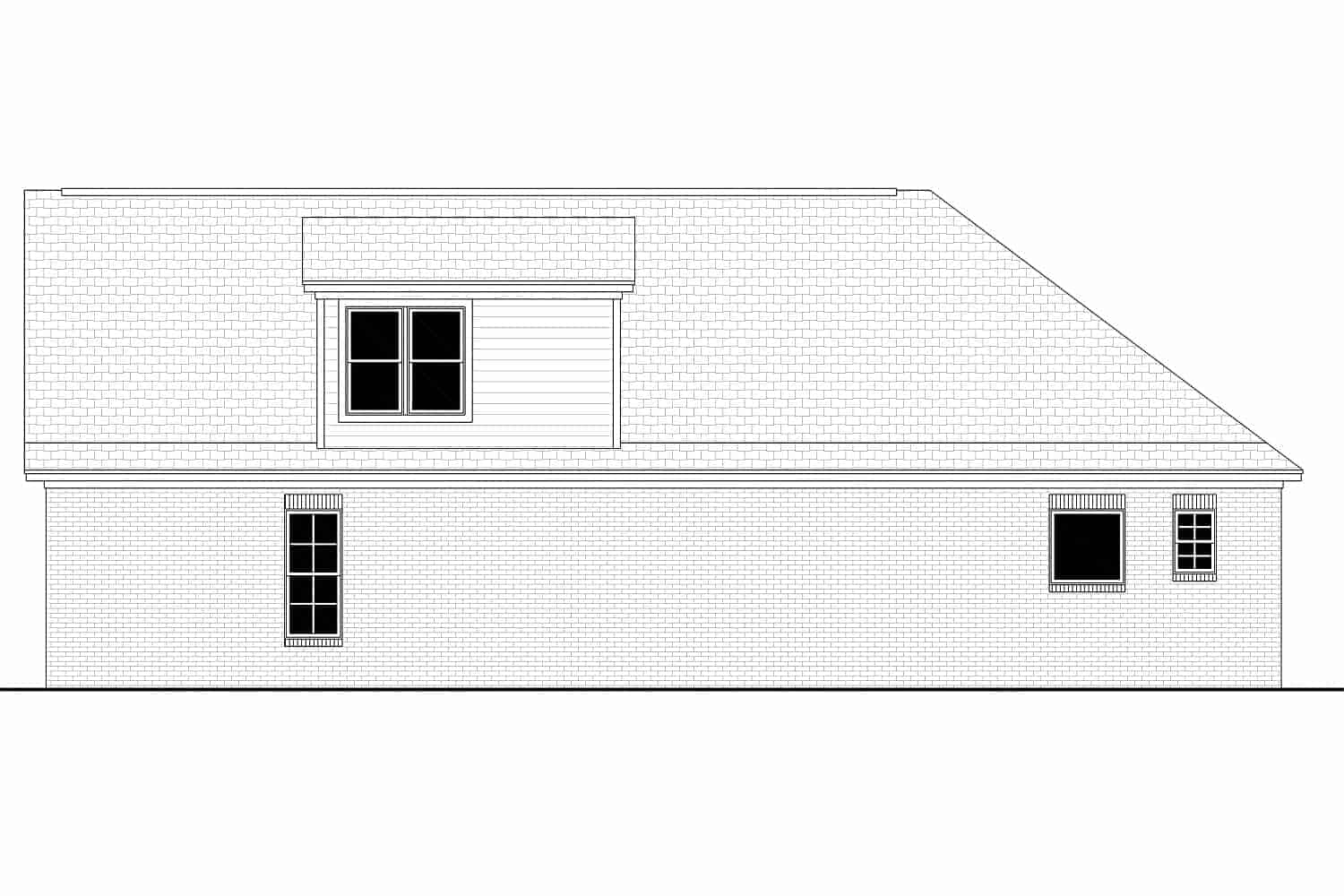 Home Plan Right Elevation of this 3-Bedroom,1884 Sq Ft Plan -142-1145