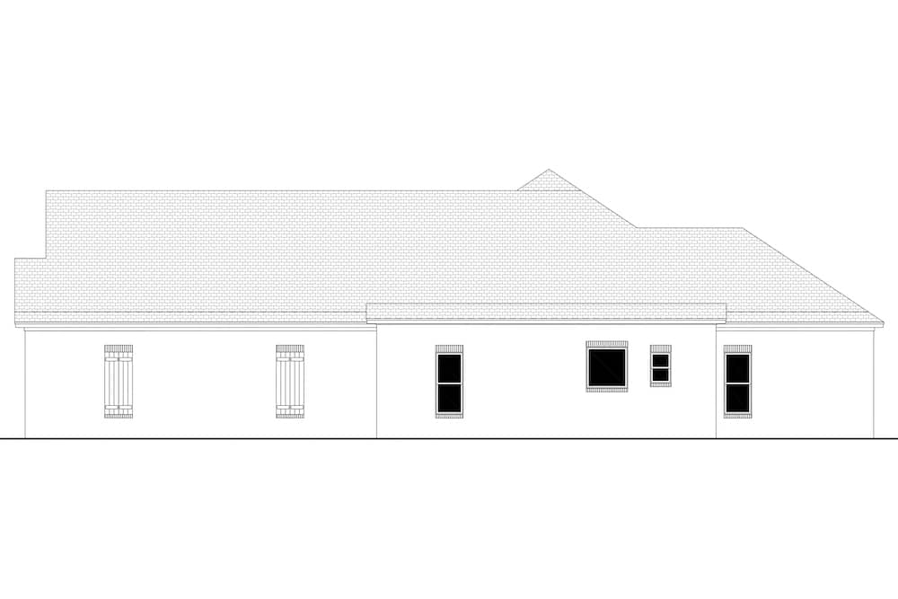 Home Plan Right Elevation of this 3-Bedroom,2405 Sq Ft Plan -142-1150
