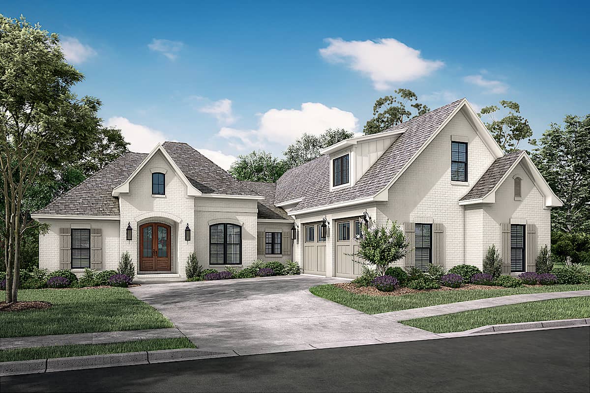 Front View of this 3-Bedroom, 2405 Sq Ft Plan - 142-1150