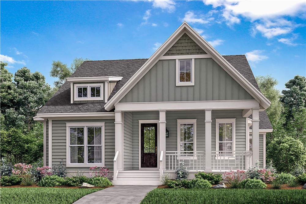 Front View of this 4-Bedroom, 2203 Sq Ft Plan - 142-1165