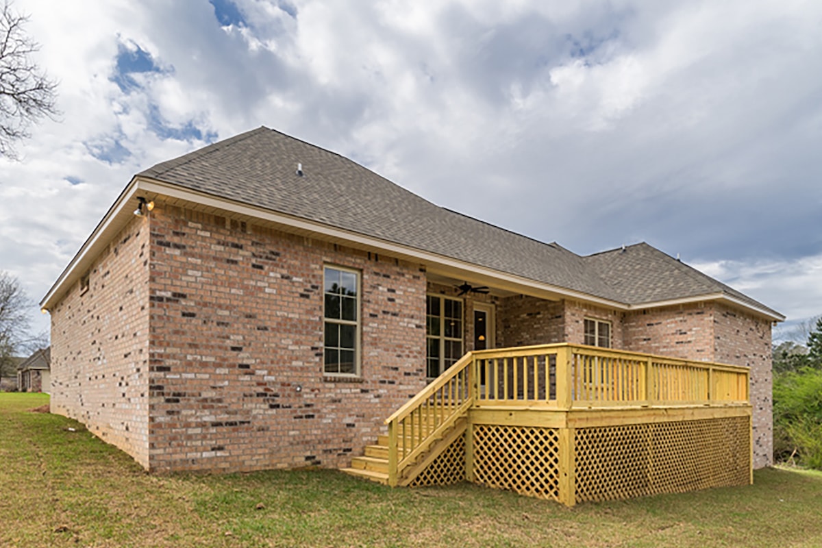 Rear View of this 4-Bedroom,2053 Sq Ft Plan -2053