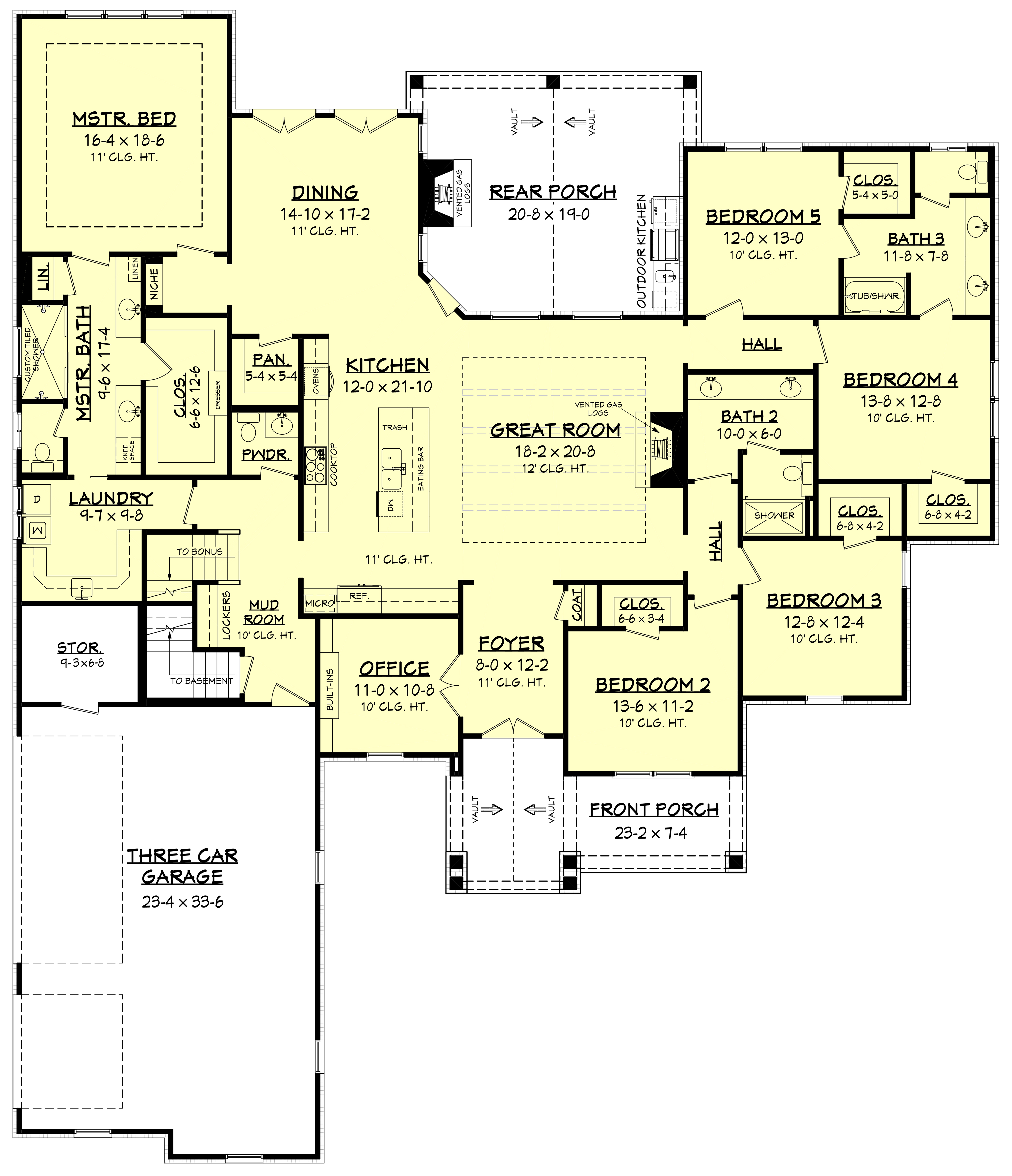 Basement of Transitional Plan #142-1199