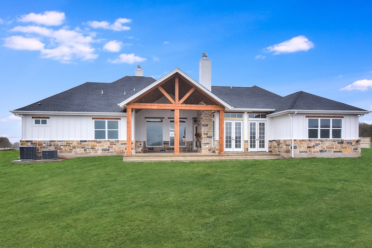 Rear View of this 5-Bedroom,3311 Sq Ft Plan -3311