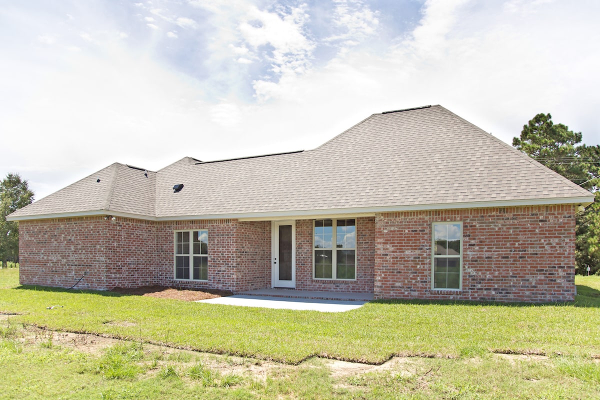 Rear View of this 4-Bedroom,1875 Sq Ft Plan -1875