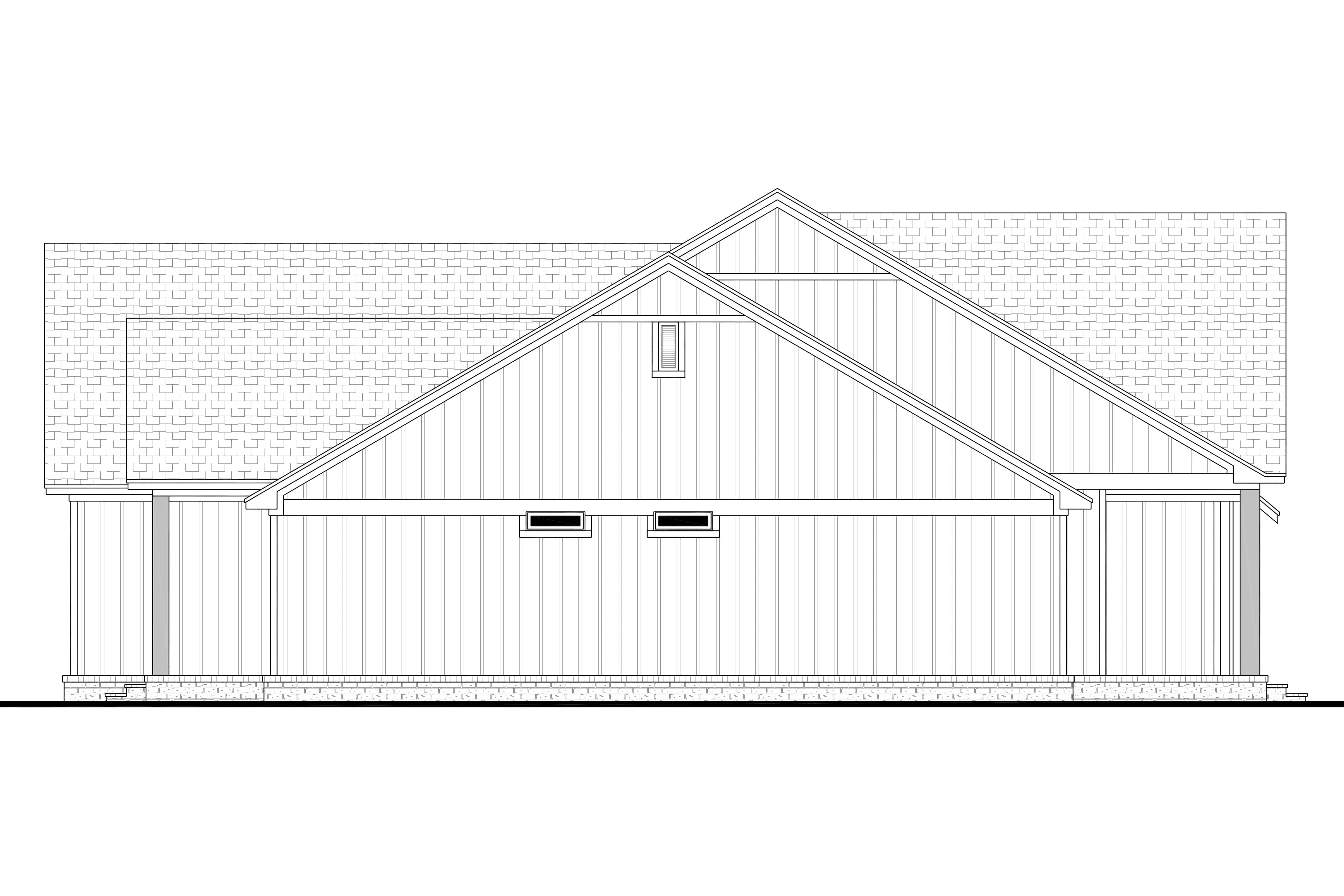 Home Plan Left Elevation of this 4-Bedroom,2832 Sq Ft Plan -142-1218