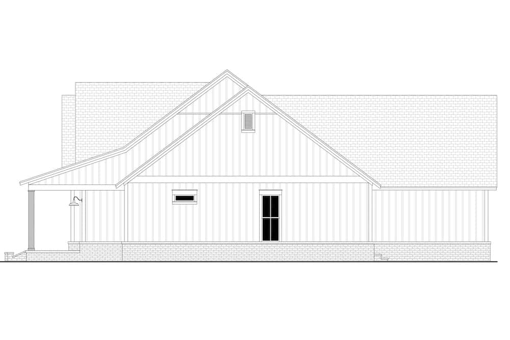 Home Plan Right Elevation of this 4-Bedroom,2763 Sq Ft Plan -142-1224