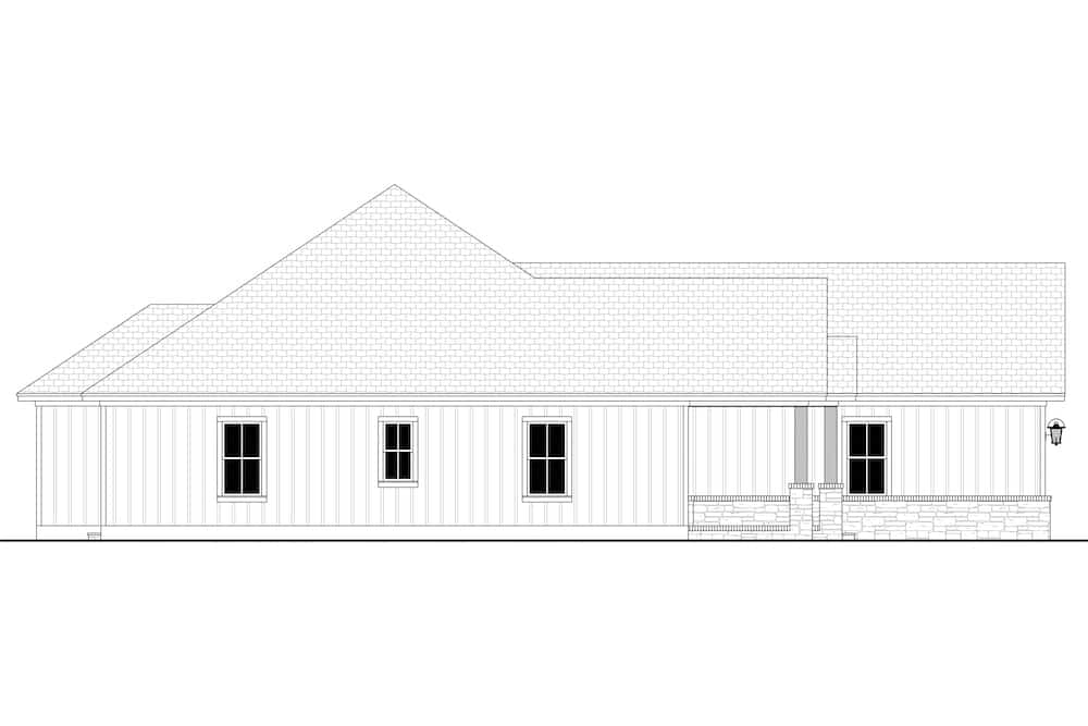 Home Plan Left Elevation of this 3-Bedroom,2230 Sq Ft Plan -142-1225