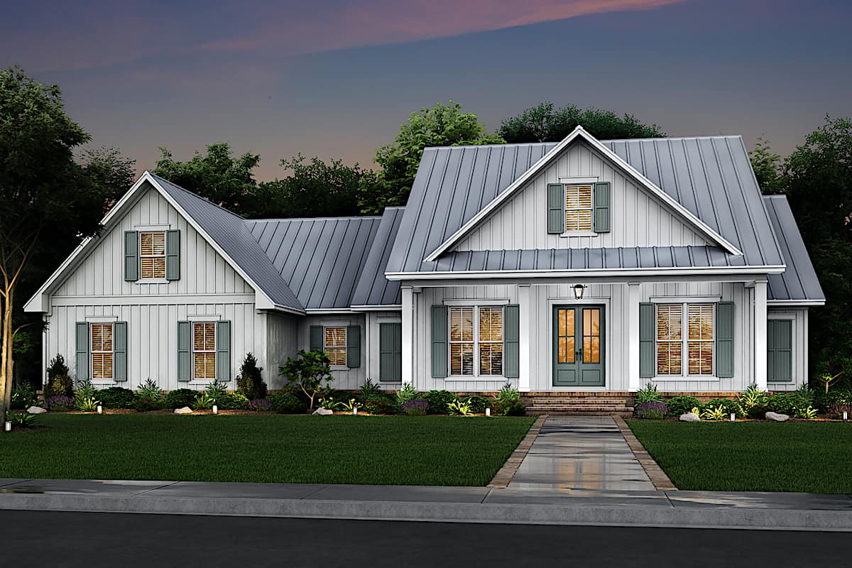 Home at Night of this 3-Bedroom, 2428 Sq Ft Plan - 142-1232