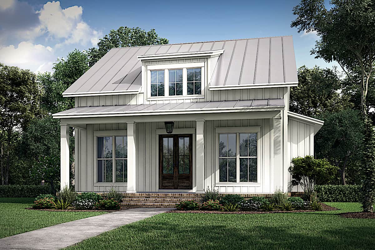Ranch home (ThePlanCollection: Plan #142-1236)