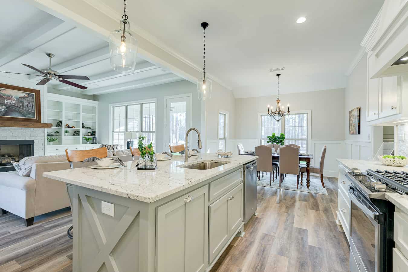 Kitchen: Kitchen Island of this 4-Bedroom,2095 Sq Ft Plan -142-1237