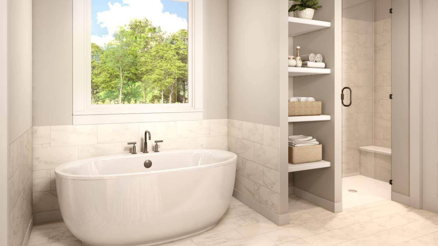 Master Bathroom: Tub of this 3-Bedroom,2589 Sq Ft Plan -142-1238