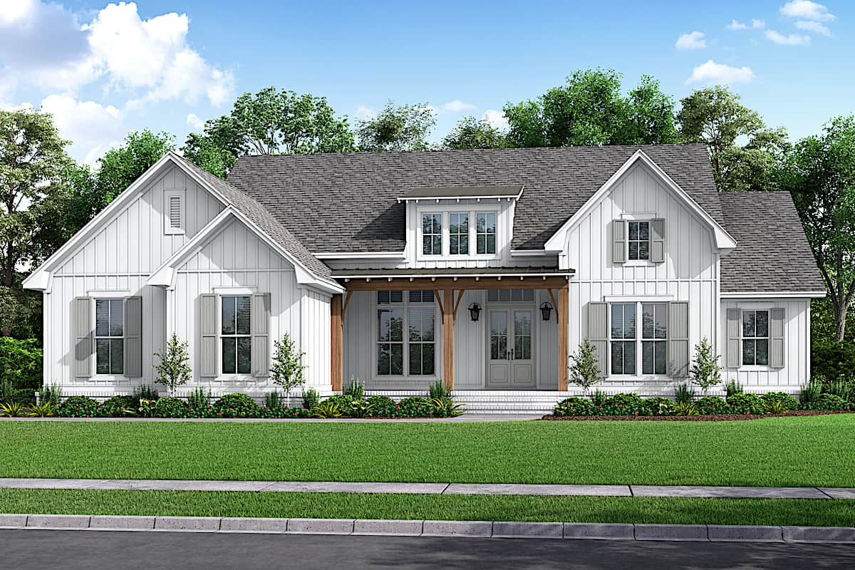 Ranch home (ThePlanCollection: Plan #142-1239)