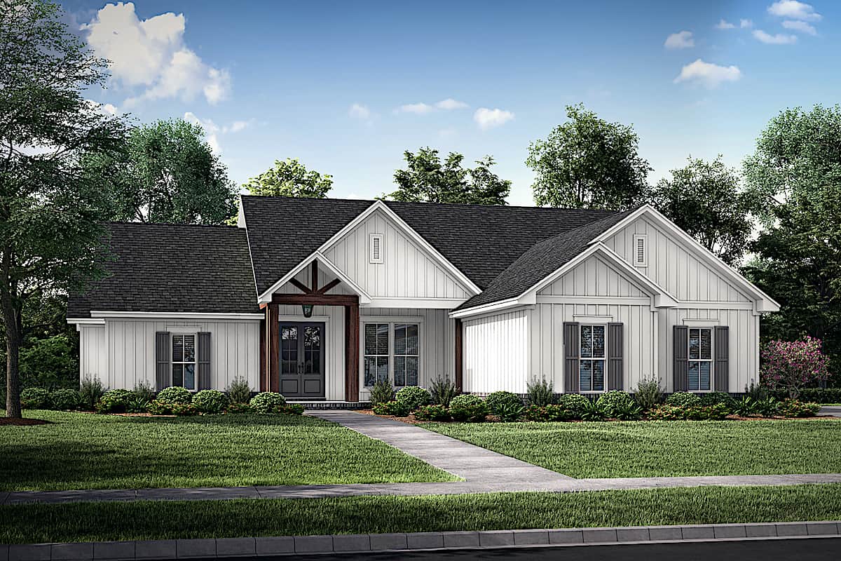 Contemporary home (ThePlanCollection: Plan #142-1241)