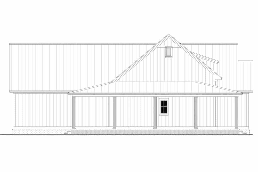 Home Plan Left Elevation of this 3-Bedroom,2395 Sq Ft Plan -142-1243