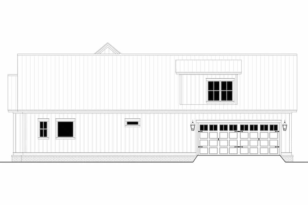 Home Plan Right Elevation of this 3-Bedroom,2395 Sq Ft Plan -142-1243