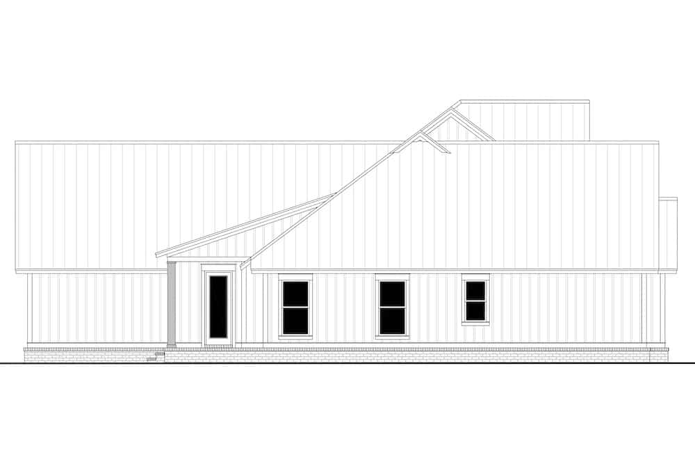 Home Plan Left Elevation of this 4-Bedroom,3086 Sq Ft Plan -142-1244