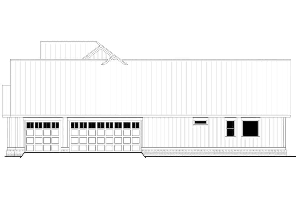 Home Plan Right Elevation of this 4-Bedroom,3086 Sq Ft Plan -142-1244